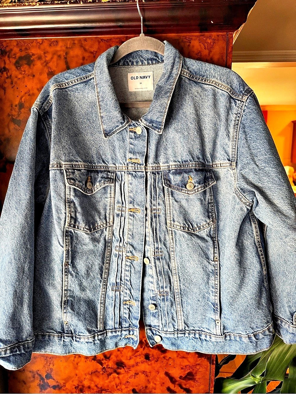 Old Navy Classic Denim Jacket Blue Size 2X